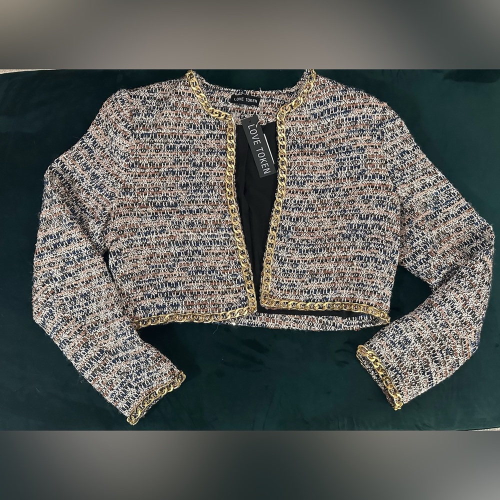 Love Token Multicolor Tweed Jacket